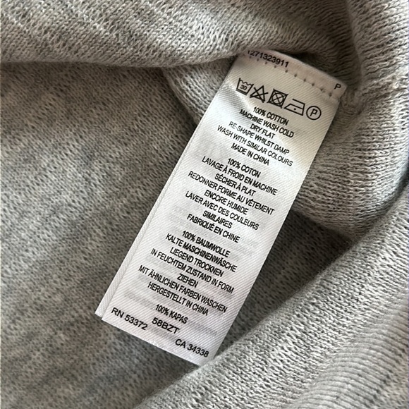 French Connection Textured Grey Sweater Cotton, Stretchy Women’s size Small EUC - Picture 6 of 7